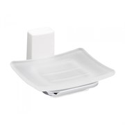 Мыльница стеклянная Wasserkraft Leine K-5029WHITE