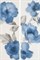 Декор Colourline White/Blue Decoro MLER 22*66.2 - фото 53732