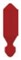 Бордюр Oxford Merton Rojo DCCU 1.5*12.4