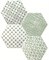 Marrakech Mosaic Verde Hexagon Декор