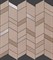 Мозаика MEK ROSE MOSAICO CHEVRON WALL, 30,5x30,5 - фото 80443