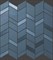 Мозаика MEK BLUE MOSAICO CHEVRON WALL, 30,5x30,5