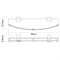Полка стеклянная Wasserkraft Exter K-5224 - фото 84766