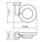 Мыльница стеклянная Wasserkraft Donau K-9429 - фото 84791