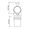 Подстаканник одинарный Wasserkraft Lippe K-6528 - фото 85559