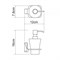 Дозатор жидкого мыла Wasserkraft Leine K-5099WHITE - фото 85622