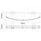 Полка стеклянная Wasserkraft Leine K-5024WHITE - фото 85655