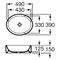 Раковина Roca Meridian 32724E000 - фото 86726